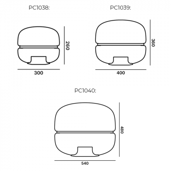 Specification Image for Brokis Macaron Table Lamp