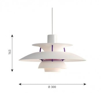 Specification image for Louis Poulsen PH5 Mini Pendant