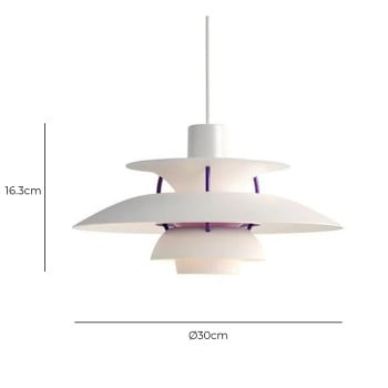 Specification Image for Louis Poulsen PH5 Mini Pendant