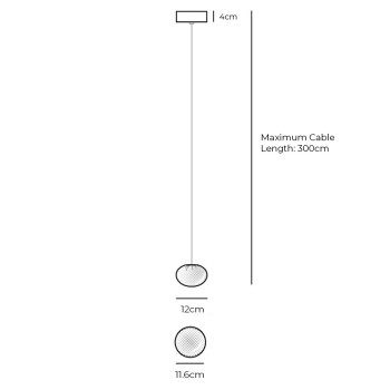 Specification Image for Bocci 84.1 Single Pendant