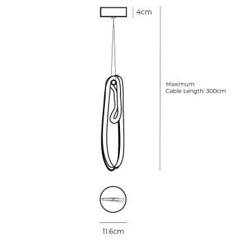 Specification Image for Bocci 87.1 Single Pendant
