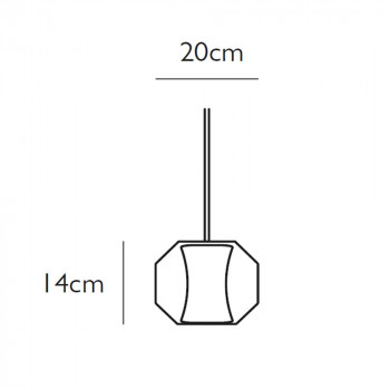 Specification Image for Lee Broom Chamber Small Pendant