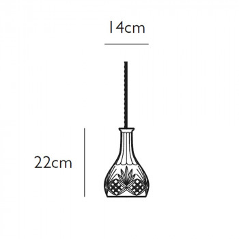 Specification Image for Lee Broom Decanterlight Bell Pendant