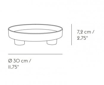 Specification image for Muuto Platform Tray