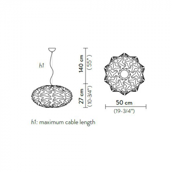 Specification Image for Slamp Cactus Suspension