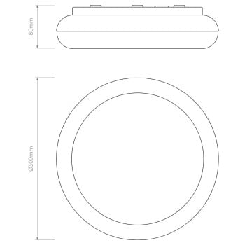 Specification Image for Astro Altea 300 Ceiling  Wall Light