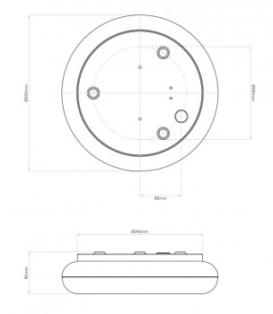 Specification image for Astro Altea 300 Ceiling/Wall Light