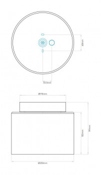 Specification image for Astro Arezzo Ceiling Light