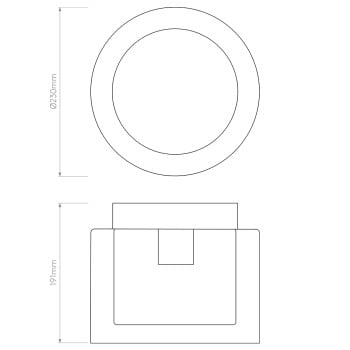 Specification Image for Astro Arezzo Ceiling Light