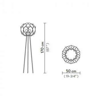 Specification Image for Slamp Flora Floor Lamp