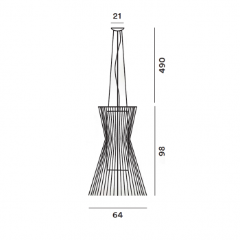 Specification image for Foscarini Allegro Vivace LED Pendant