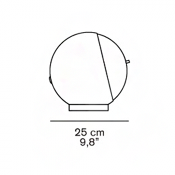 Specification Image for Oluce Eva LED Table Lamp