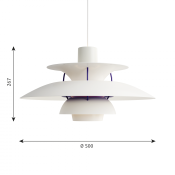 Specification image for Louis Poulsen PH5 Pendant