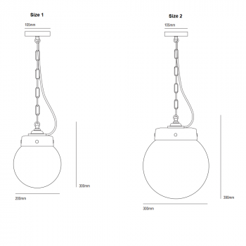 Original BTC Hampton Pendant Light Specification