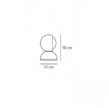 Specification image for Artemide Eclisse Table Lamp