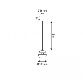 Specification image for DCW éditions Here Comes the Sun Mini Pendant