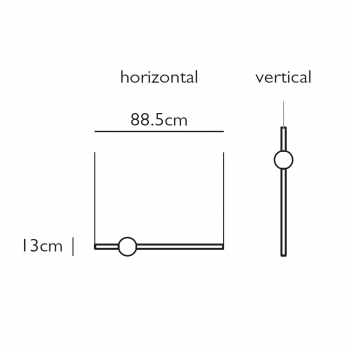 Specification image for Lee Broom Orion Globe Light LED Suspension