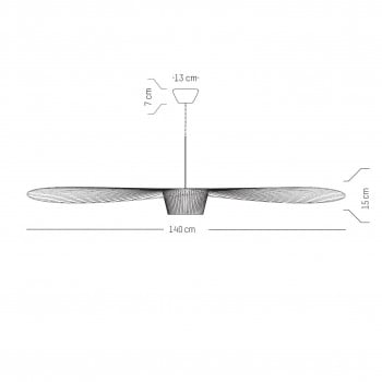 Specification image for Petite Friture Vertigo Small Pendant