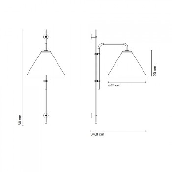 Marset Funiculi Fabric Wall Light Specification 