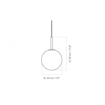 Specification image for Audo Copenhagen TR Bulb Pendant