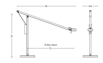 HAY Fifty-Fifty LED Table Lamp Specification