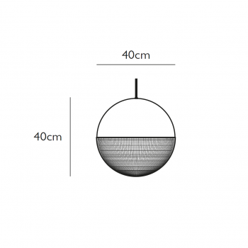 Specification image for Lee Broom Lens Flair Pendant 