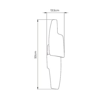 Specification Image for Porta Romana Neolith Wall Light