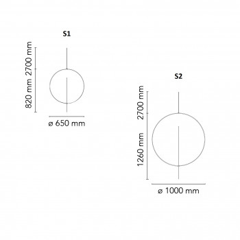 Specification image for Flos Overlap Pendant