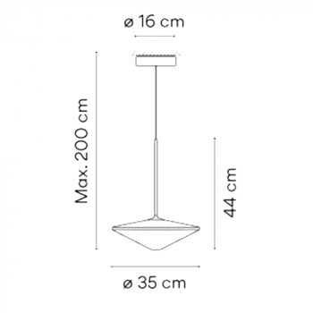 Specification Image for Vibia Tempo 5780 Pendant