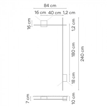 Specification Image for Vibia Structural 2617 LED Wall Light