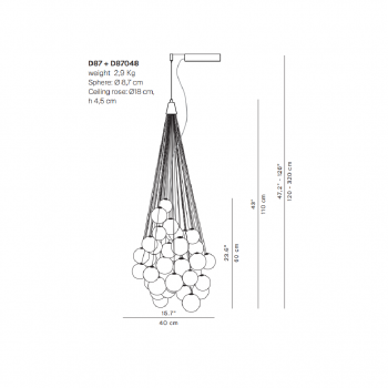 Specification Image for Luceplan Stochastic Suspension