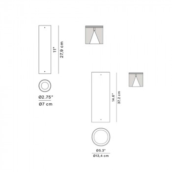 Specification Image for Luceplan E04 Ceiling Light