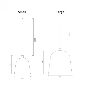 Specification image for Zero Convex Pendant