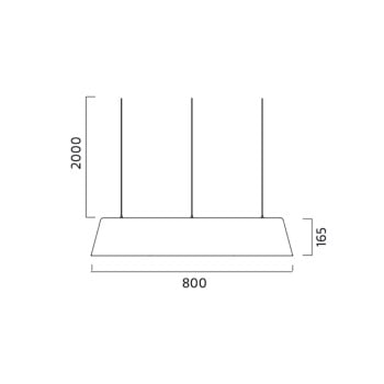 Specification Image for Zero Umbrella LED Pendant Light