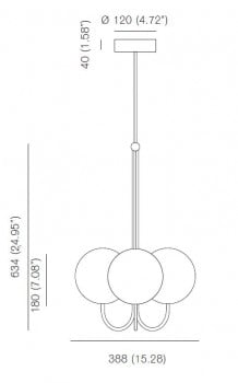 Specification image for Michael Anastassiades Triple Angle 