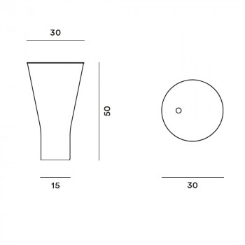 Specification image for Foscarini Soffio LED Table Lamp