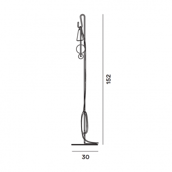 Specification image for Foscarini Filo Floor Lamp