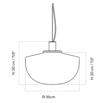 Specification image for Audo Copenhagen Bank Pendant