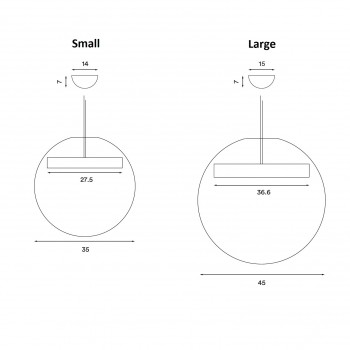 Specification image for Northern Reveal LED Pendant