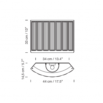 Specification image for Santa & Cole Estadio Wall Light