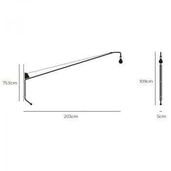 Specification Image for Vitra Potence Wall Light