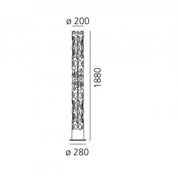 Specification image for Artemide New Nature App Compatible LED Floor Lamp