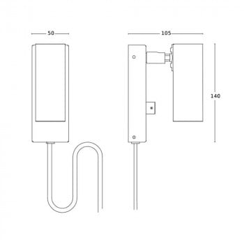 Specification Image for Orsjo Puck Wall Light