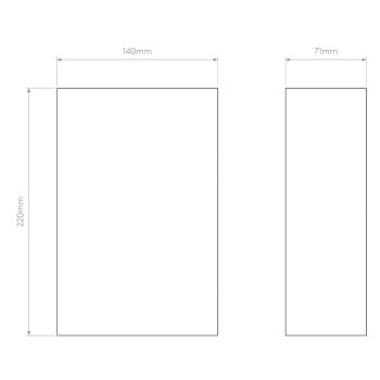 Specification Image for Astro Serifos 220 Wall Light