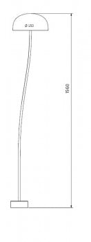 Specification image for Curve large floor lamp