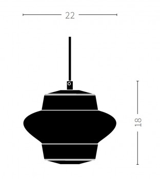 Specification image for Opal Arch pendant