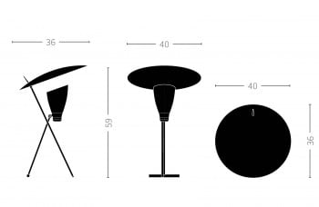 Specification image for Silhouette Table Lamp