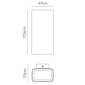 Specification Image for Flos Climber 87 Up & Down LED Wall Light