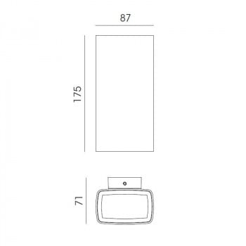 Specification image for Flos Climber 87 Up & Down LED Wall Light