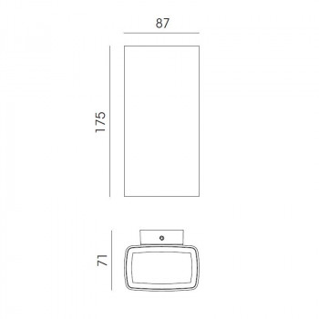 Specification image for Flos Climber 87 Down LED Wall Light